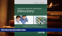 READ book Graduate Medical Education Directory Fred Donini-Lenoff Pre Order