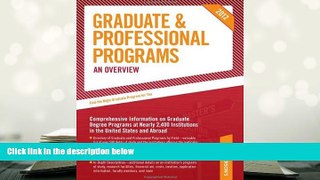 READ book Graduate   Professional Programs: An Overview 2012 (Grad 1) (Peterson s Graduate
