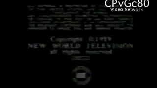 The Black Marlens Company/New World Television logos (1989)