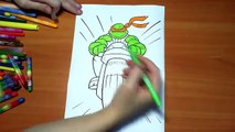 TMNT Ninja Turtles New Coloring Pages for Kids Colors Coloring colored markers felt pens p
