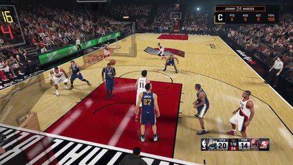 NBA 2k15 Trail Blazers run away with it