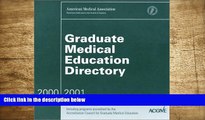 EBOOK ONLINE Graduate Medical Education Directory, 2000-2001 (CD-Rom For Windows) American Medical