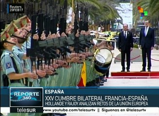 Pdtes. de Francia y España revisan en Málaga agenda bilateral
