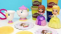 Play Doh Princess Sofia Dress Up Party Royal Sparkle with Mermaid Ariel Elsa Disney Frozen