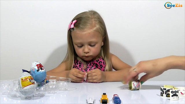 ✔ Тачки. Ярослава открывает шоколадные яйца с сюрпризом / Toys for kids / Disney Cars McQueen ✔