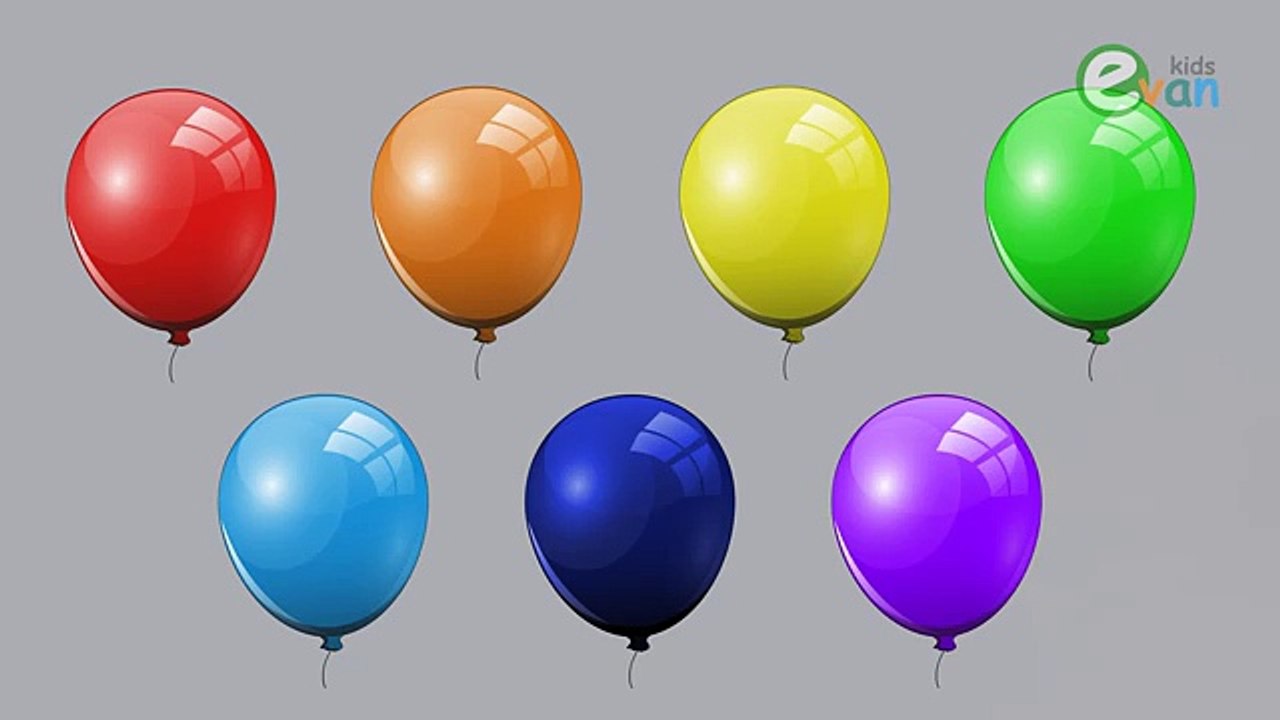 Learn Colors , balloon, Coloring pages, Toddler learning video