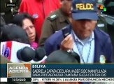 Bolivia: Zapata declara manipulación para gampaña sucia contra Morales