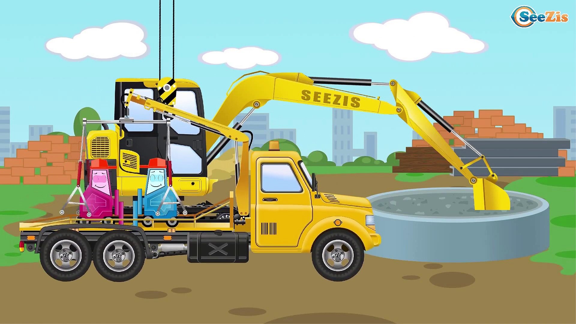 Carros de Carreras es Rojo infantiles - Carritos para niños - Caricatura de carros