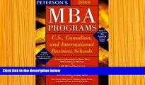 READ book Peterson s MBA Programs, 2000: U.S., Canadian, and International Business Schools
