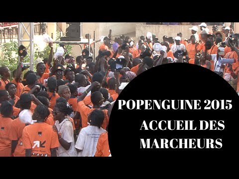Popenguine 2015 :Accueil des marcheurs par Mgr André Guèye, évêque de Thiès