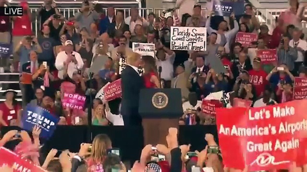 PRESIDENT DONALD TRUMP SPEECH TODAY 21817 , FANTASTIC RALLY IN MELBOURNE , FLORIDA USA