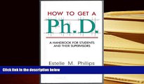 READ book How to Get a Phd Estelle Phillips Pre Order