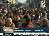 Francia: movilizaciones denuncian corrupción en campaña electoral