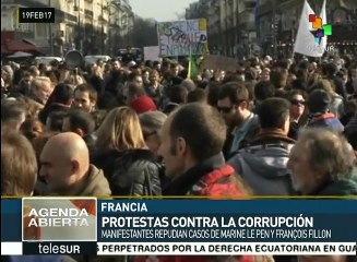 Francia: movilizaciones denuncian corrupción en campaña electoral
