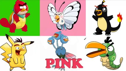Angry Birds Pokemon Go Transform - Pokemon Transform to Angry Birds For Learning Colors Pa