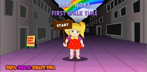 Baby nora first walk time