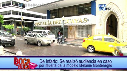 Se realizó audiencia en el caso de la muerte de la modelo Melanie Montenegro