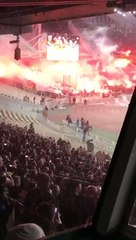 AEK-Olimpiakos maçı tribün atmosferi!