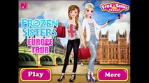 ᴴᴰ ♥♥♥ Disney Frozen Juegos de Frozen Hermanas gira por Europa, Bebé, vídeos, juegos para niños