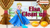 Fun Frozen Elsa Bathroom Clean Up Game Video-Great Cleaning Games