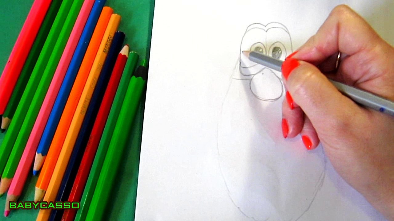 КАК НАРИСОВАТЬ БУБА (BOOBA)  Как быстро рисовать троля Буба из мультфильма или игры