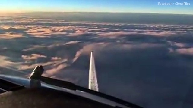 Moment German Air Force intercepts Jet Airways 777-300ER