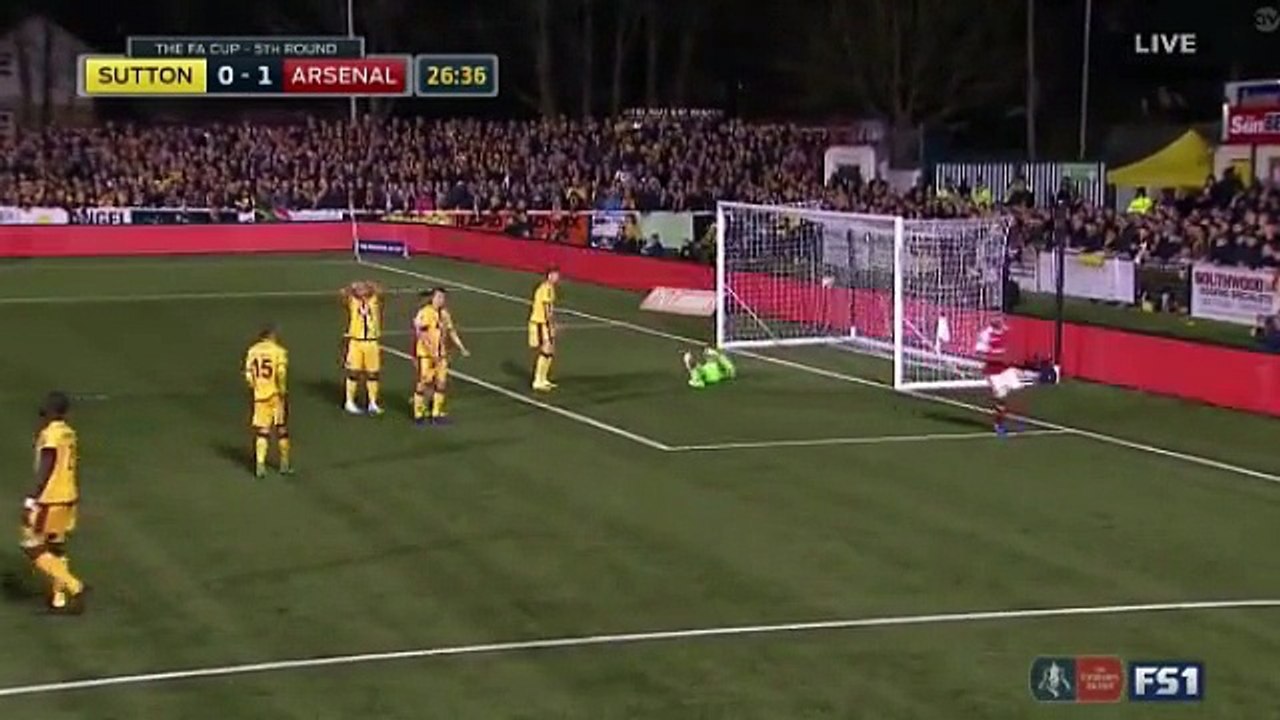 Lucas Perez Goal HD - Sutton 0-1 Arsenal 20.02.2017_HIGH