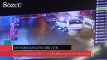 Silahlı ve bıçaklı kavga güvenlik kamerasında