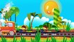 Vídeos de Trenes - Tren y Carros de Carreras - Dibujos Animados Educativos