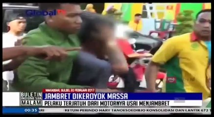 Download Video: Jambret Dikeroyok Massa Usai Terjatuh dari Motor