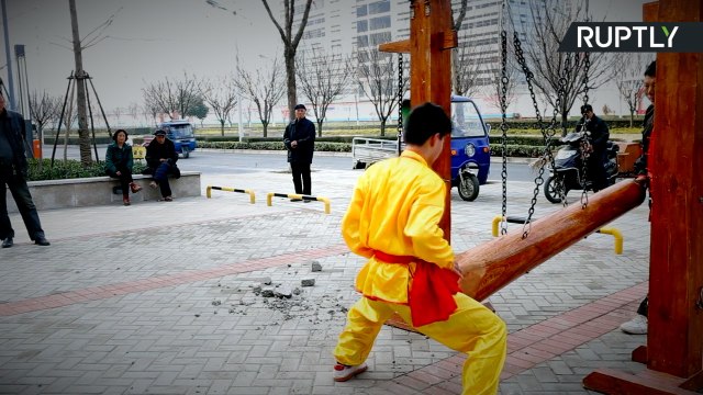 Balls of Steel! Chinese Kung Fu Master Takes Vicious Hits to Crotch Without Flinching