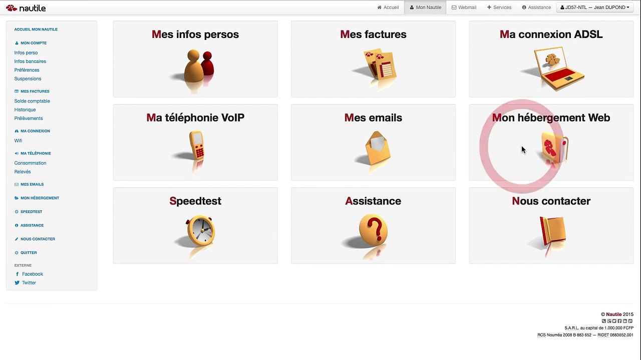 Comment faire une demande d'hébergement web à Nautile ?