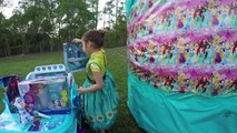 BIGGEST Egg Surprise Toys Ever Frozen Elsa Anna PlayDoh Kinder Eggs Surprises Ride-On Toy