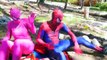 Congelados Elsa Vuelve Invisible Spiderman Divertida película de Superhéroes en la vida Real el hombre Invisible en