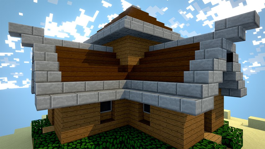 Minecraft Tutorial  Como Construir uma Casa Medieval Simples no
