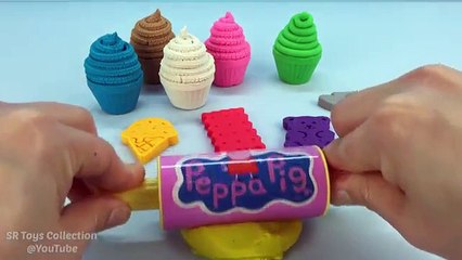 下载视频: Play Doh Cupcakes with Ice Cream Biscuit Teddy Bear Molds Fun and Creative for Children