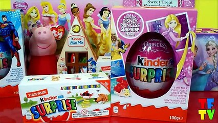 3 x Kinder Surprise eggs & One GIANT Disney Princess Kinder Surprise Easter Chocolate Egg Opening