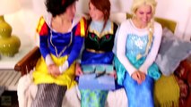 Frozen Elsa & Anna SNOW MERMAIDS w  Spiderman Joker Princess Snow White Belle Superman Superhero Fun