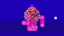 Gumball Machine 3D Colors Collection - Color Balls Surprise Eggs Colour Songs Kids Learnin