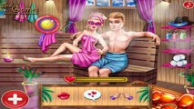Super Barbie Sauna Flirting: Barbie Kissing Ken At Sauna! Super Barbie Sauna Flirting