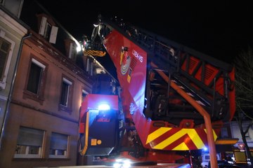 Incendie rue de la Comète à Mulhouse
