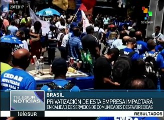 Rechazan privatización de empresa pública de agua de Río de Janeiro
