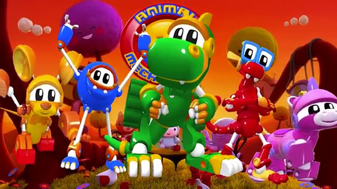 Dedo de la Familia de canciones infantiles de Animales de la Mecánica de dibujos animados para los Niños | los Dedos de la Familia Rhym