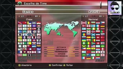 GAMEPLAY PES4 TESTANDO a Live Stream CL TV - CLUBES BRASILEIROS + Real Madrid