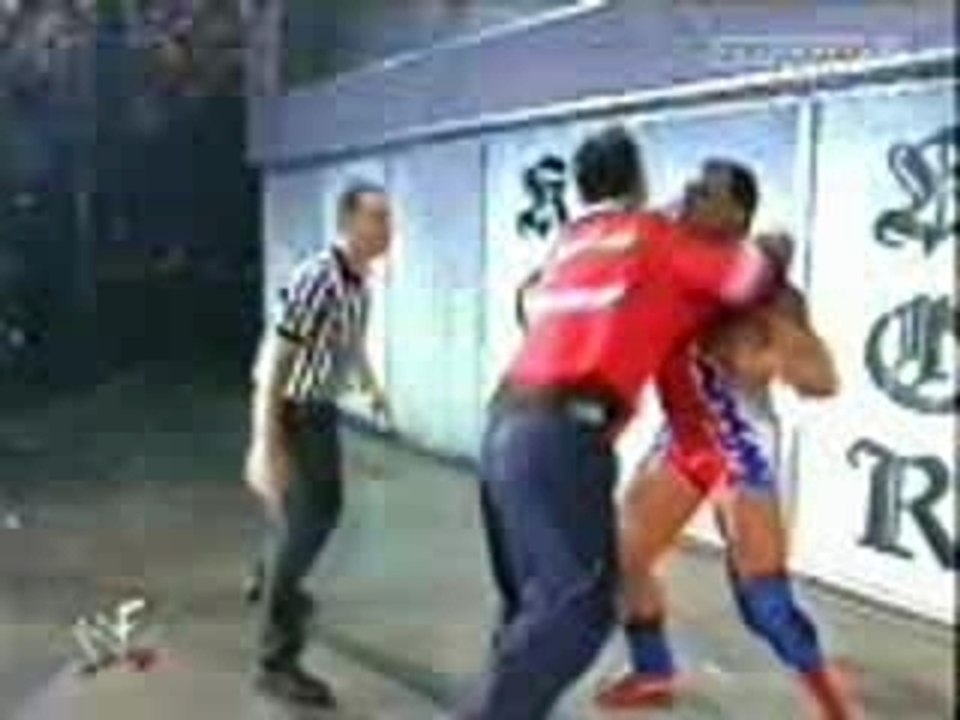 WWE (WWF King Of The Ring 2001) - Kurt Angle suplexes Shane