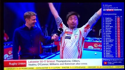 Japanese pool player gives great interview