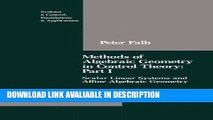 FREE [PDF] Methods of Algebraic Geometry in Control Theory: Part I: Scalar Linear Systems and