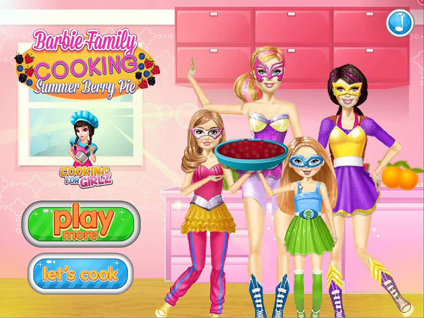 barbie cooking cartoon
