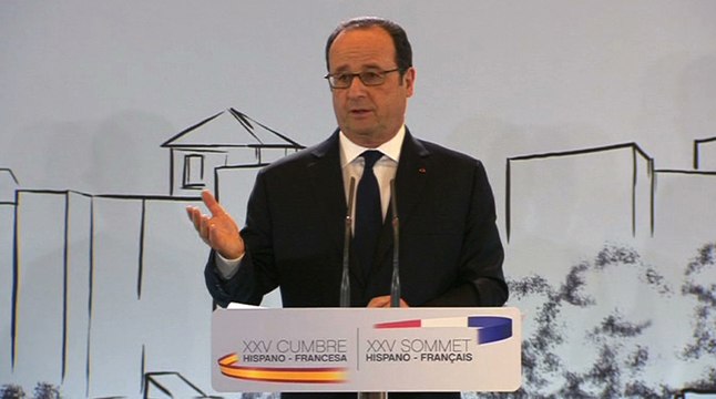 Ce que proposent les mouvements nationalistes et extrémistes, c'est une fausse souveraineté. Le président François Hollande hier au sommet hispano-français de Malaga