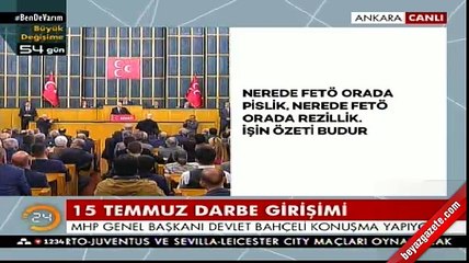 Devlet Bahçeli grup toplantısında konuştu
